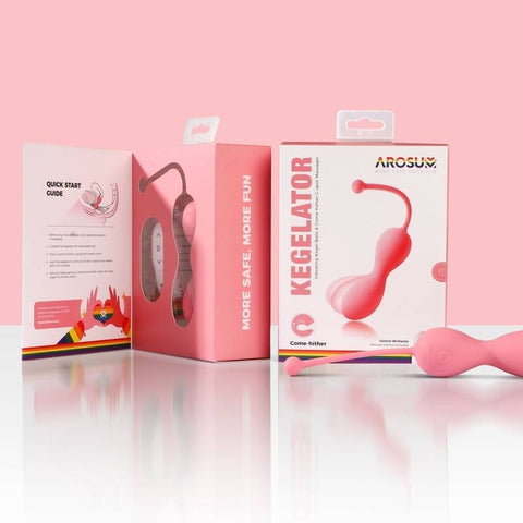 Kegelator Duo Vaginal Balls Come Hither Stimulator - Love Eggs and Kegel Exercisers