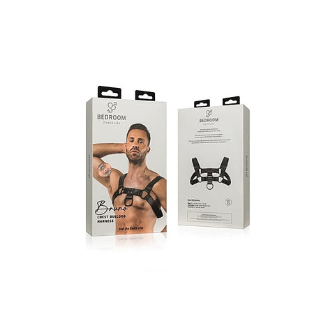 Bedroom Fantasies Bruno Fetish Play Harness Black Adjustable BDSM Restraint - Cuffs And Restraints
