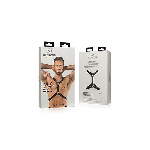 Bedroom Fantasies Max Bondage Harness Black Adjustable BDSM Restraint - Cuffs And Restraints