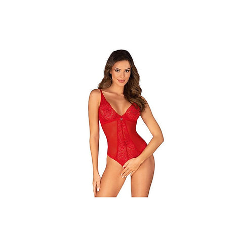 Premium Chilisa Crotchless Teddy by Obsessive - Teddies and Bodysuits