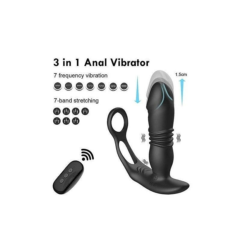 X-MEN Thrusting Silicone Butt Plug by NANMA Corporation - Butt Plugs