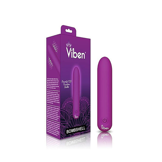 Bombshell 5 Speed USB Mighty Bullet Berry by Viben - Bullet Vibrators