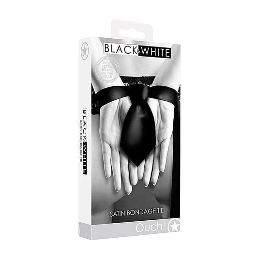 OUCH! BW Satin Bondage Tie by Shots Toys - Cuffs and Restraints