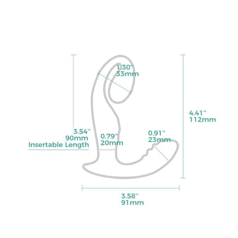 LushVibe Wearable Sprout-Shaped Unisex Vibrator by Arosum - G-Spot Vibrators
