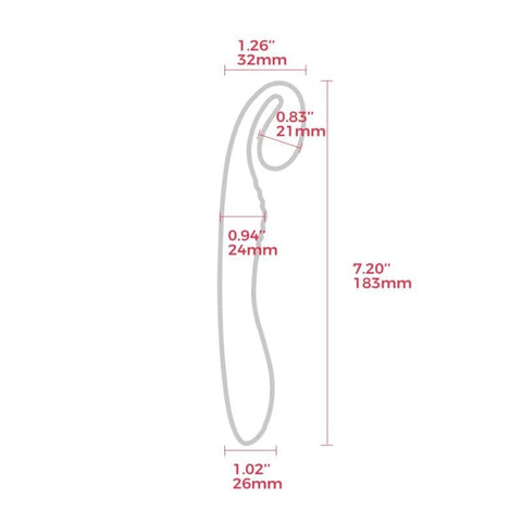 G-Snuggle Ultrasoft Sprout-shaped Unisex Vibrator - G-Spot Vibrators