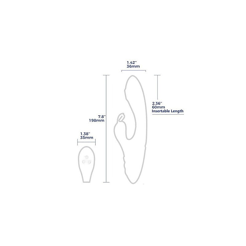 G Rabbit Rotating G Spot & Clitoral Vibrator By Arosum - Rabbit Vibrators