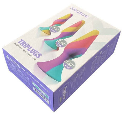 TriPlugs Silicone Anal Training Kit by Arosum - Butt Plugs