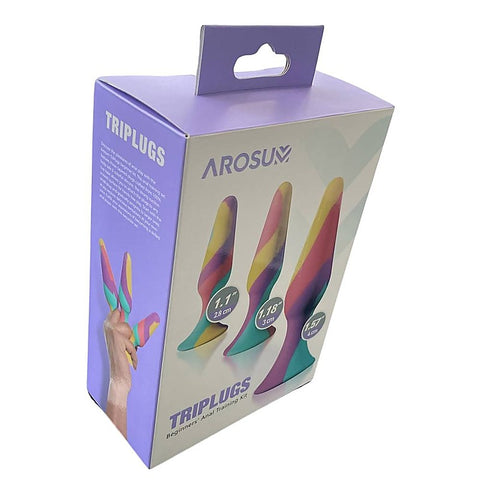 TriPlugs Silicone Anal Training Kit by Arosum - Butt Plugs