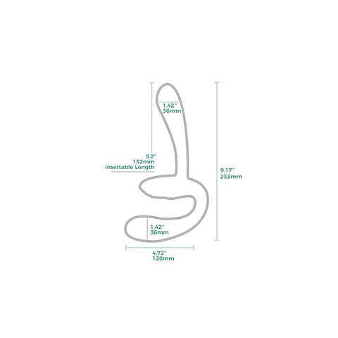 Sapphi Detachable Strapless Strap On Double Vibrator - Strap On Sextoys