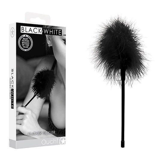 OUCH! BW Feather Tickler by Shots Toys - Whips And Crops