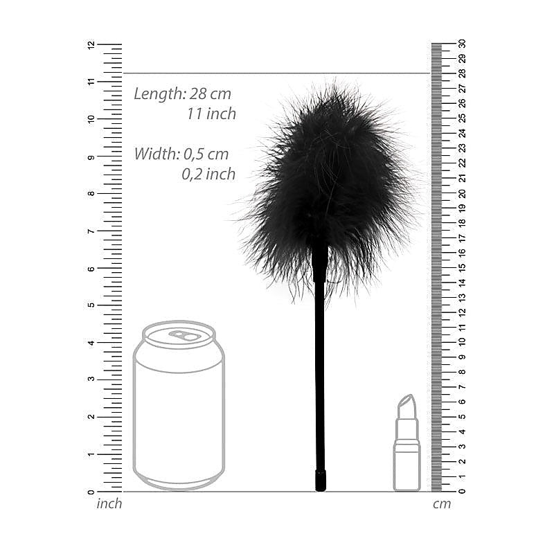 Premium OUCH! BW Feather Tickler by Shots Toys - Whips And Crops