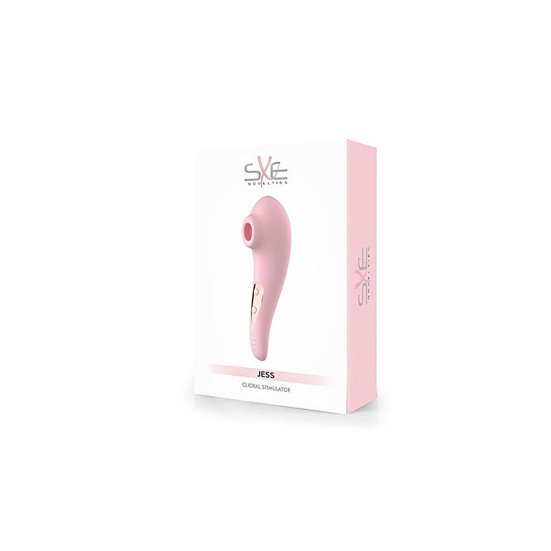 SXE Jess Vibrating and Sucking Air Pulse Clitoral Stimulator Dual Action - Clit Ticklers and Pulsators