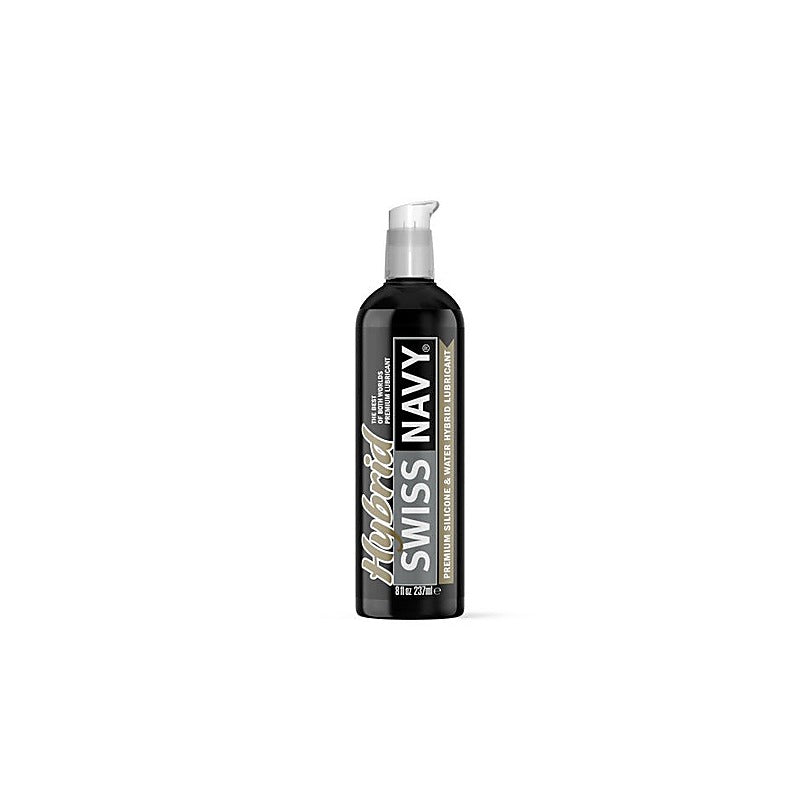 Swiss Navy Long Lasting Hybrid Lubricant Silicone Water Based Formula - Massage Oils and Lubricants