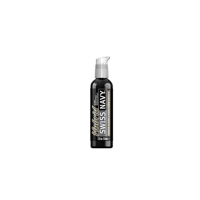 Swiss Navy Long Lasting Hybrid Lubricant Silicone Water Based Formula - Massage Oils and Lubricants