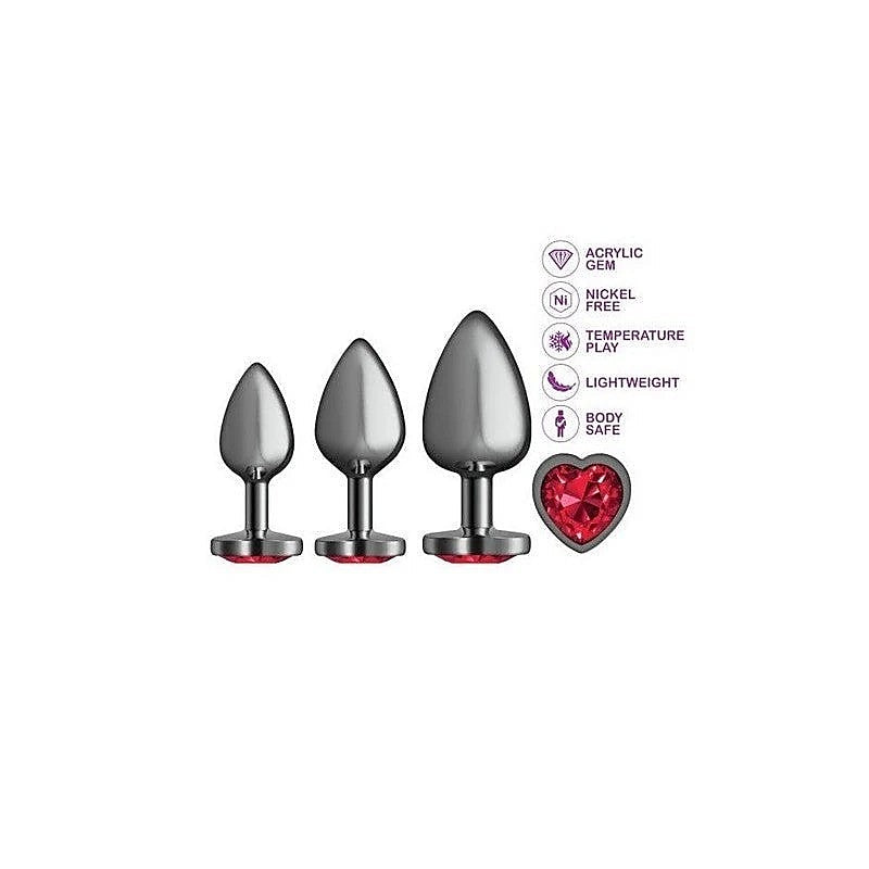 Cheeky Charms Round Metal Butt Plug by Viben - Butt Plugs
