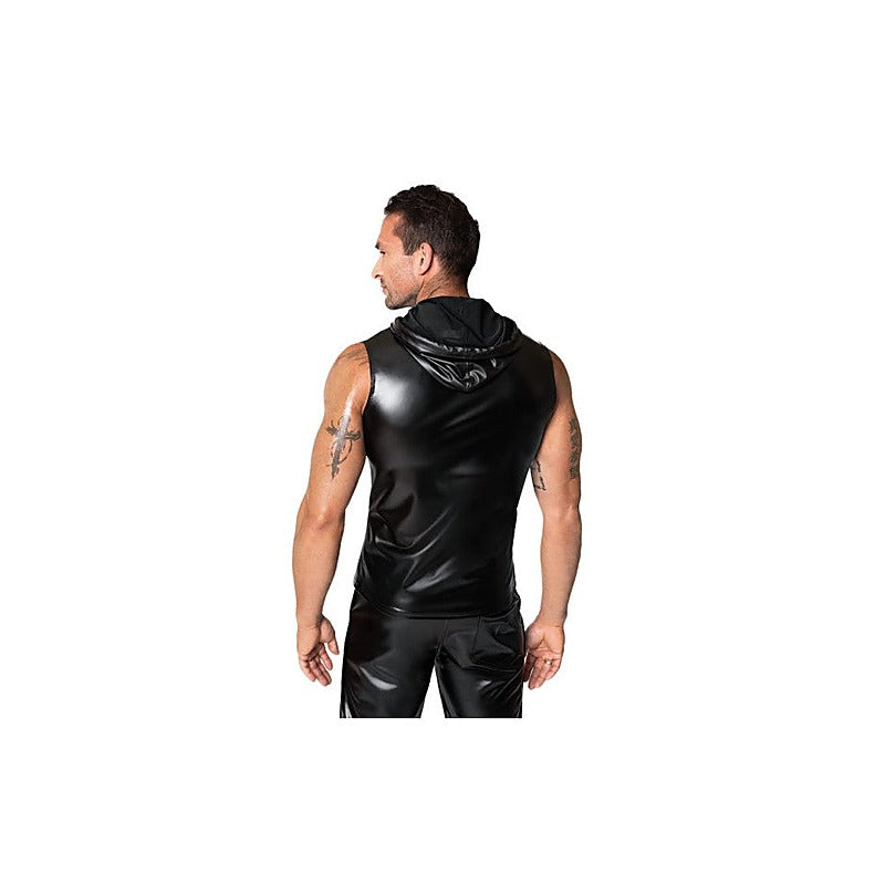 Frenzy Sleeveless Hoodie by Noir Handmade - His Fetish