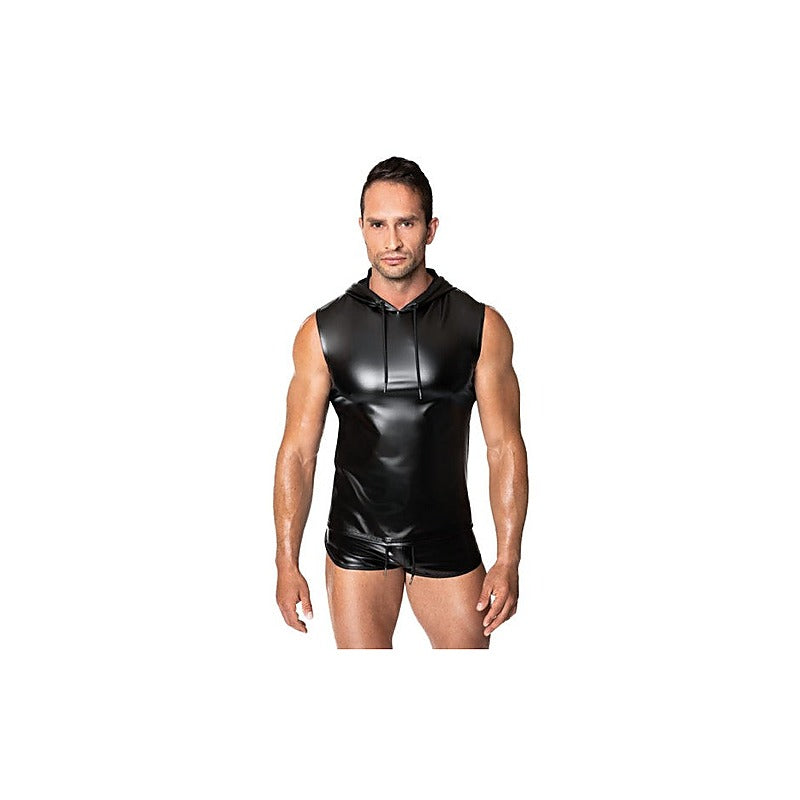 Frenzy Sleeveless Hoodie by Noir Handmade - His Fetish