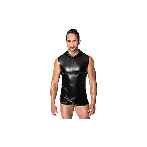Frenzy Sleeveless Hoodie by Noir Handmade - His Fetish
