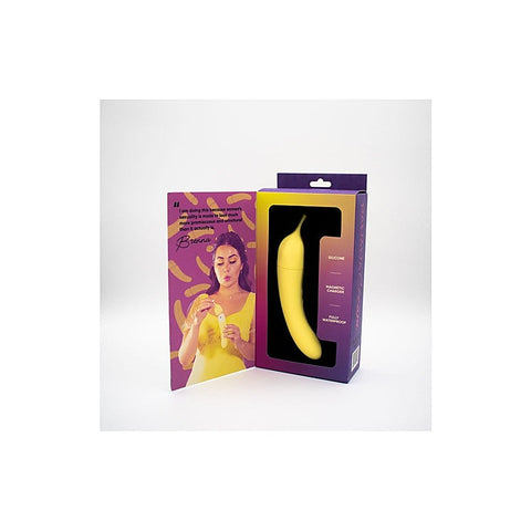 Natalies Toy Box Banana Cream Air Pulse G Spot Vibrator Dual Motor Sex Toy - Clit Ticklers and Pulsators