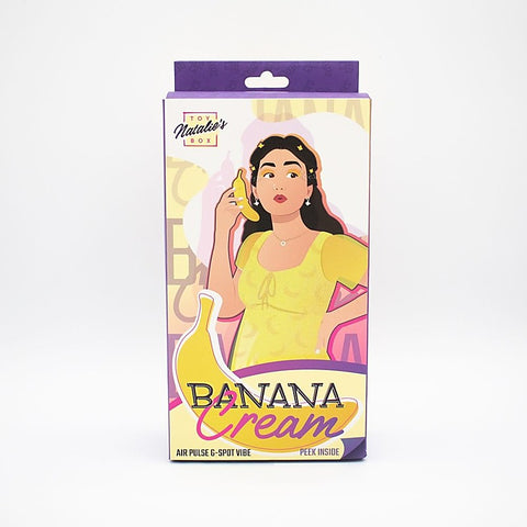Banana Cream Air Pulse G-Spot Vibrator by Natalies Toy Box - Clit Ticklers and Pulsators