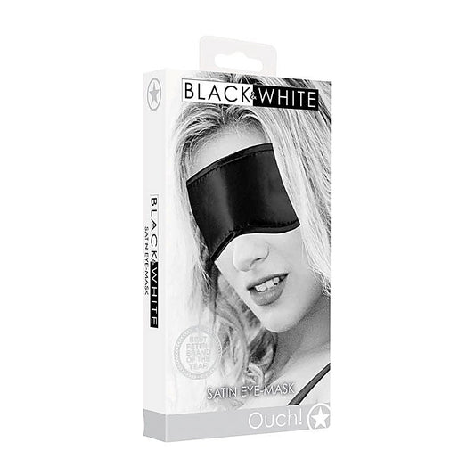 OUCH! BW Satin Eye-Mask by Shots Toys - Masks And Blindfolds