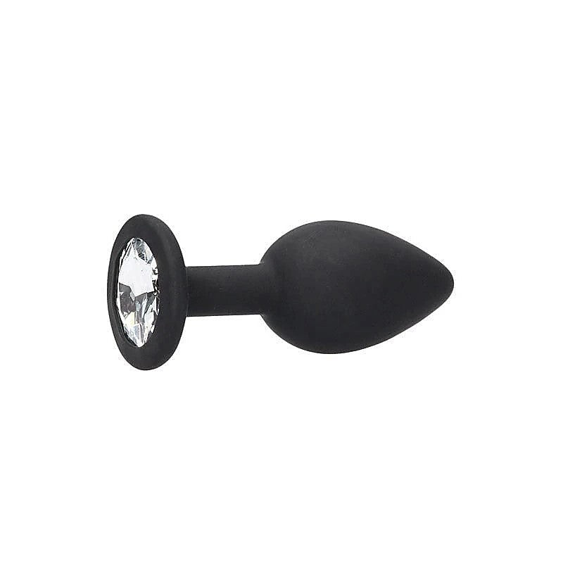 BW Silicone Butt Plug with Removable Jewel by Shots Toys - Butt Plugs