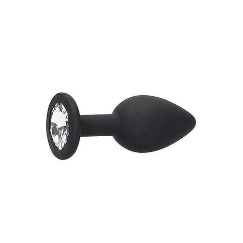 BW Silicone Butt Plug with Removable Jewel by Shots Toys - Butt Plugs