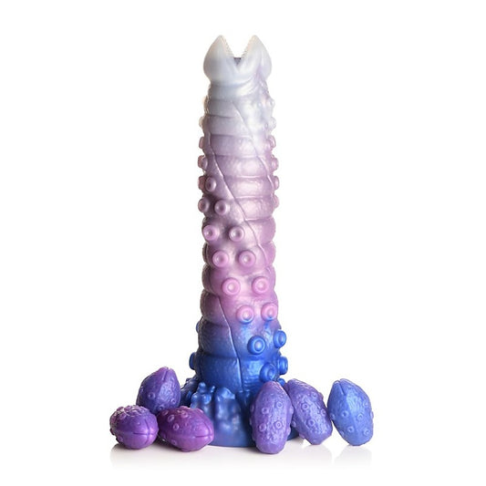 Tenta-Queen Ovipositor Silicone Dildo with Eggs - Realistic Dildos