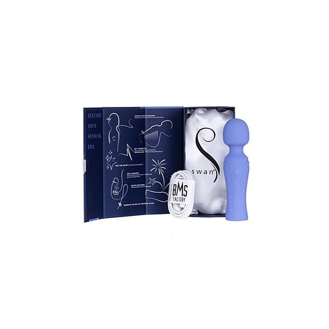 BMS Factory Swan Era Vibrating Body Wand Massager Premium Silicone Design - Body Wands