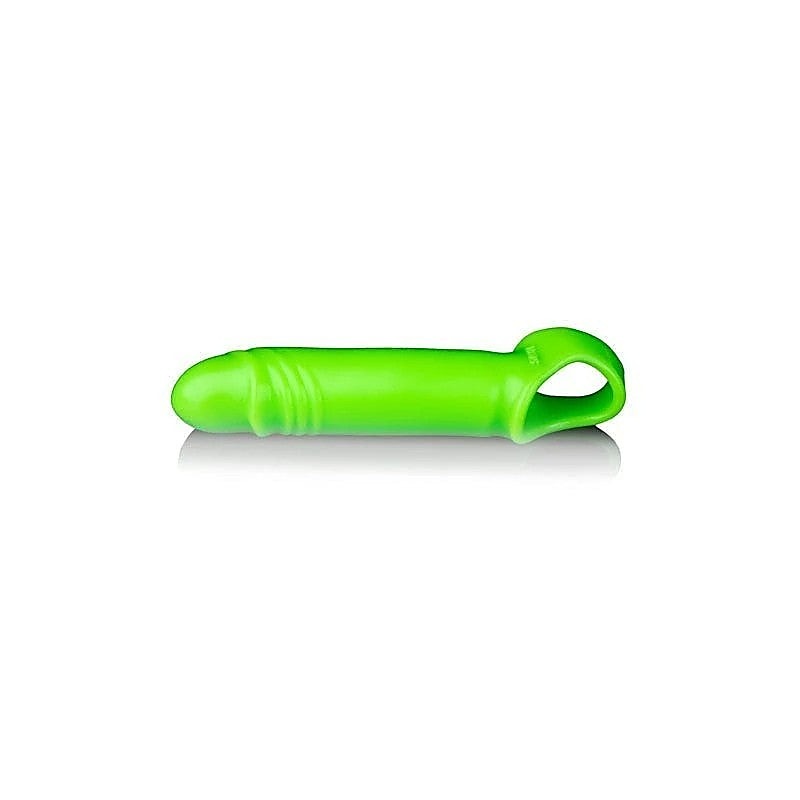 Glow In Dark Smooth Stretchy Penis Sleeve by Shots Toys - Pumps, Extenders and Sleeves