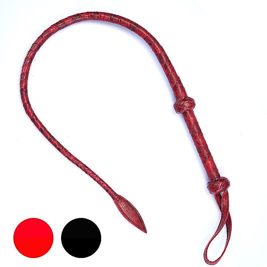 Unique Design Artificial Snake Leather Horse Bondage Whip - Whips And Crops