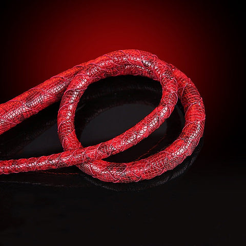 Unique Design Artificial Snake Leather Horse Bondage Whip - Whips And Crops