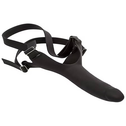 Accommodator Strap-On Silicone Dong by California Exotics - Strap On Sextoys