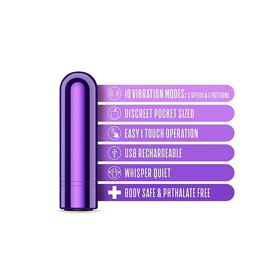 Kool Vibes 2.5" Rechargeable Mini Bullet by Blush Novelties - Bullet Vibrators