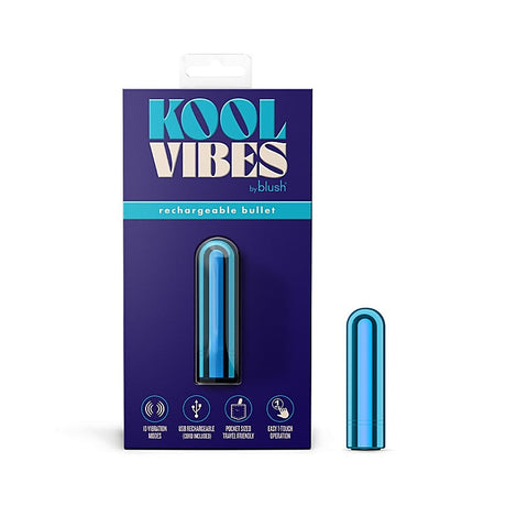 Blush Novelties Blush Kool Vibes 2.5 Rechargeable Mini Bullet Vibrator - Bullet Vibrators
