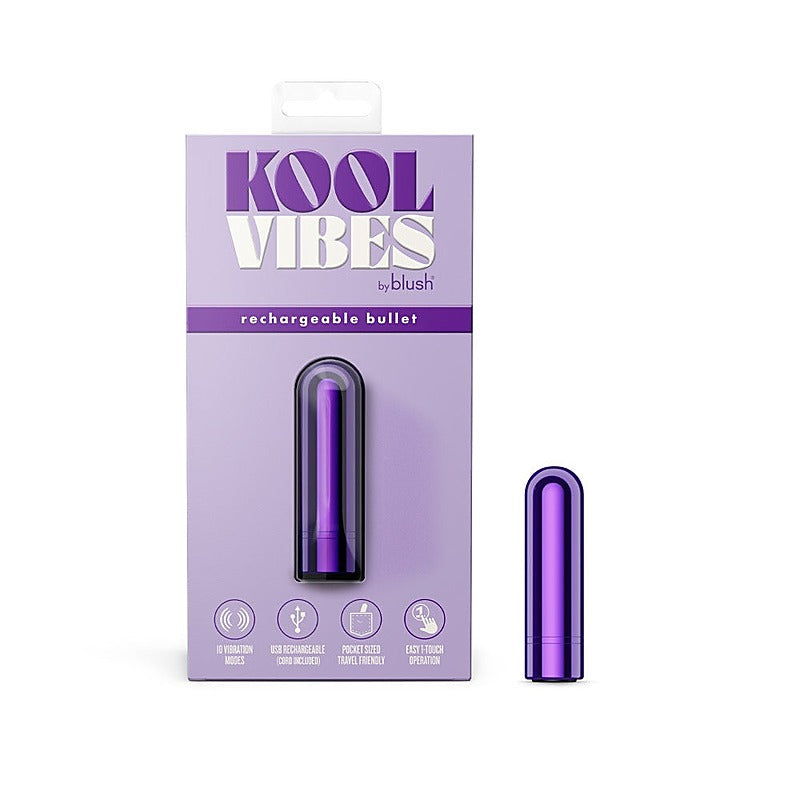 Blush Novelties Blush Kool Vibes 2.5 Rechargeable Mini Bullet Vibrator - Bullet Vibrators