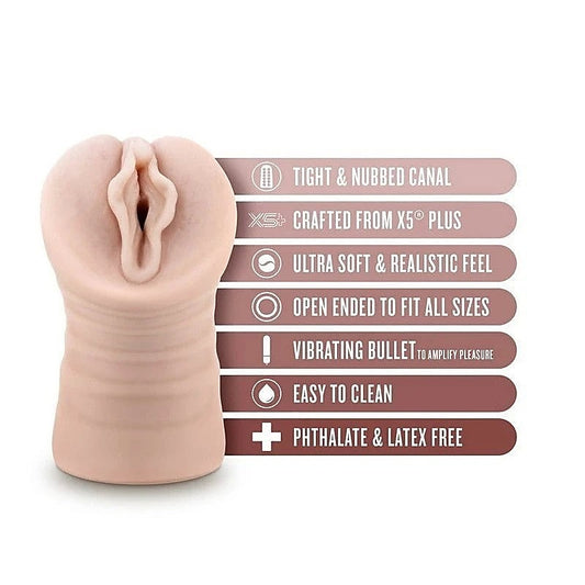 EnLust Destini Vibrating Vagina Stroker by Blush Novelties - Masturbators and Strokers