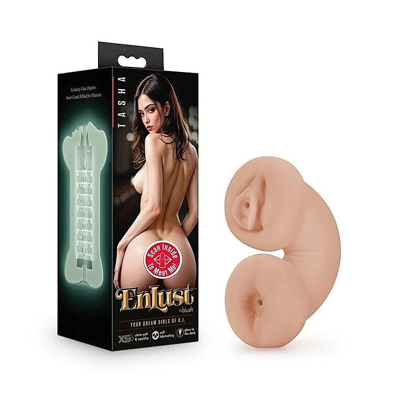 EnLust Tasha Dual Ended Male Stroker by Blush Novelties - Masturbators and Strokers