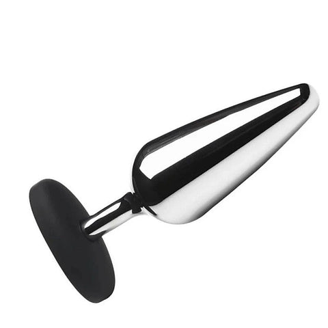 Master Series Butt Slut Metal and Silicone Butt Plug - Butt Plugs