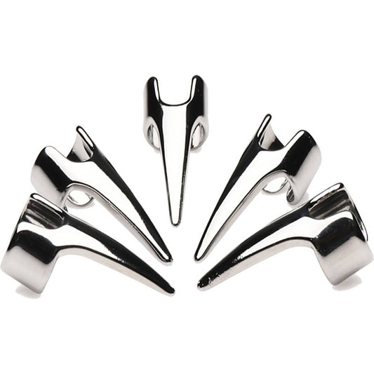 Master Series Clawed 5 Piece Sensation Play Finger Rings - Electro Sex