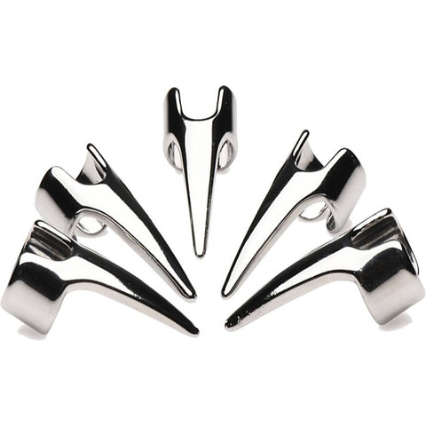 Master Series Clawed 5 Piece Sensation Play Finger Rings - Electro Sex
