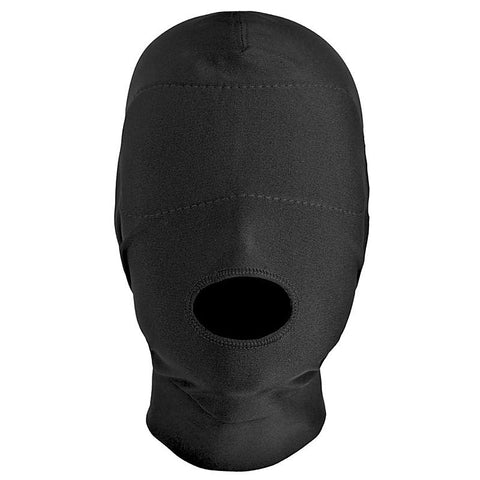 Disguise Open Mouth Hood with Padded Blindfold by BDStyle - Bondage Hoods