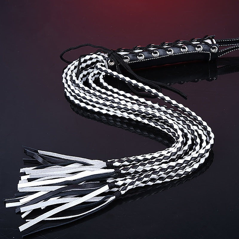 Premium Leather Cat 12 Tails Bondage Whip by BDStyle - Whips And Crops