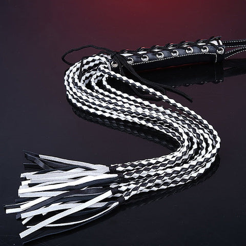 Premium Leather Cat 12 Tails Bondage Whip by BDStyle - Whips And Crops