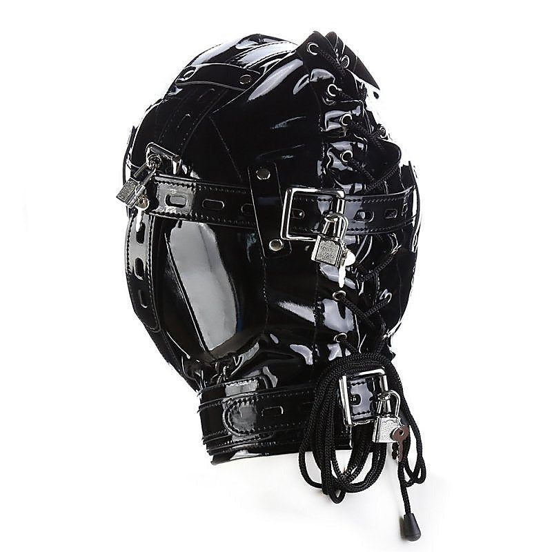 Blindfolded Hood With Mouth Hole by BDStyle - Bondage Hoods