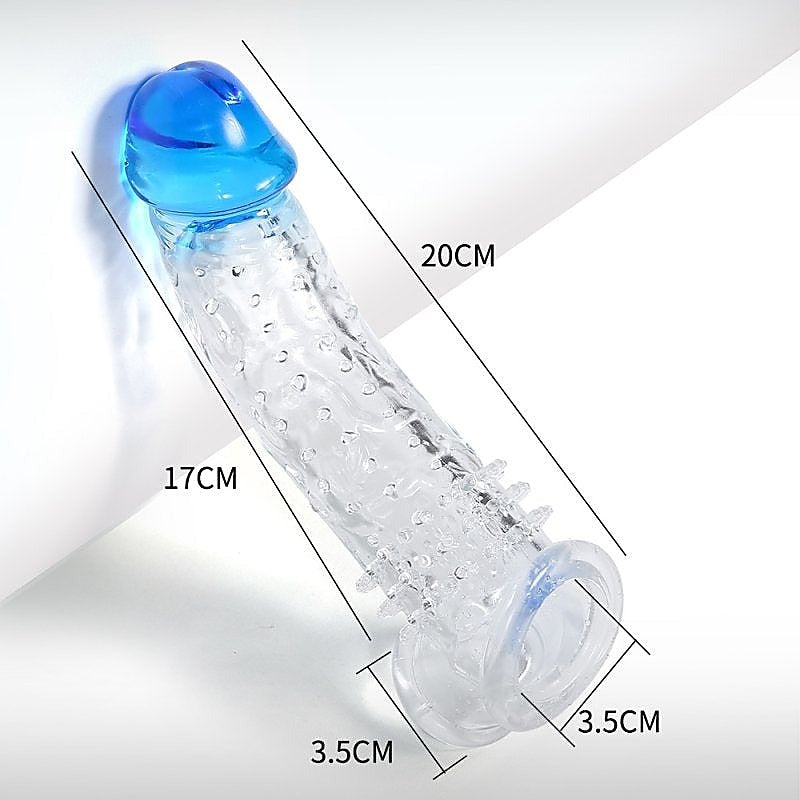 BDStyle Mens Penis Enlargement Sleeve with Elastic Ball Band TPE Construction - Penis Sleeves and Extenders