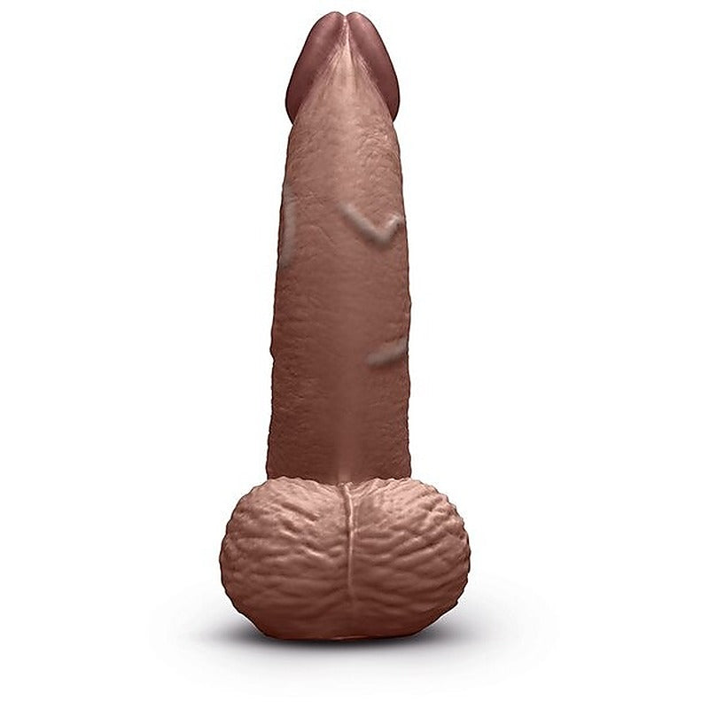 B Vibe Slipskin Curved Realistic Silicone Dildo 6.5 Inch Pressure Reactive - Realistic Dildos