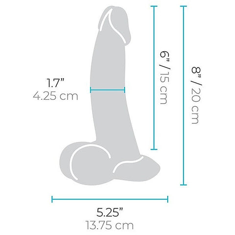 Slipskin Curved Realistic Silicone Dildo by B-Vibe - Realistic Dildos