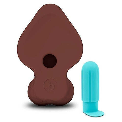 Slipskin 9 Inch Curved Realistic Silicone Dildo by B-Vibe - Realistic Dildos