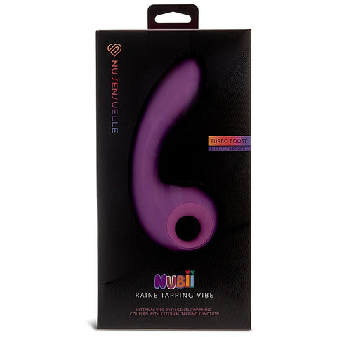 Nu Sensuelle Raine Nubii G Spot Vibrator With Tapper Purple Dual Action - G-Spot Vibrators